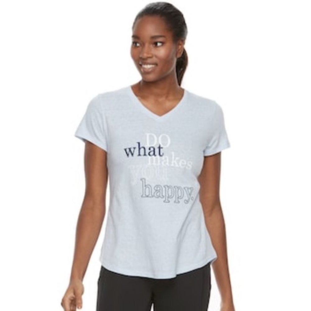 Tek Gear Do What Makes You Happy Workout Top